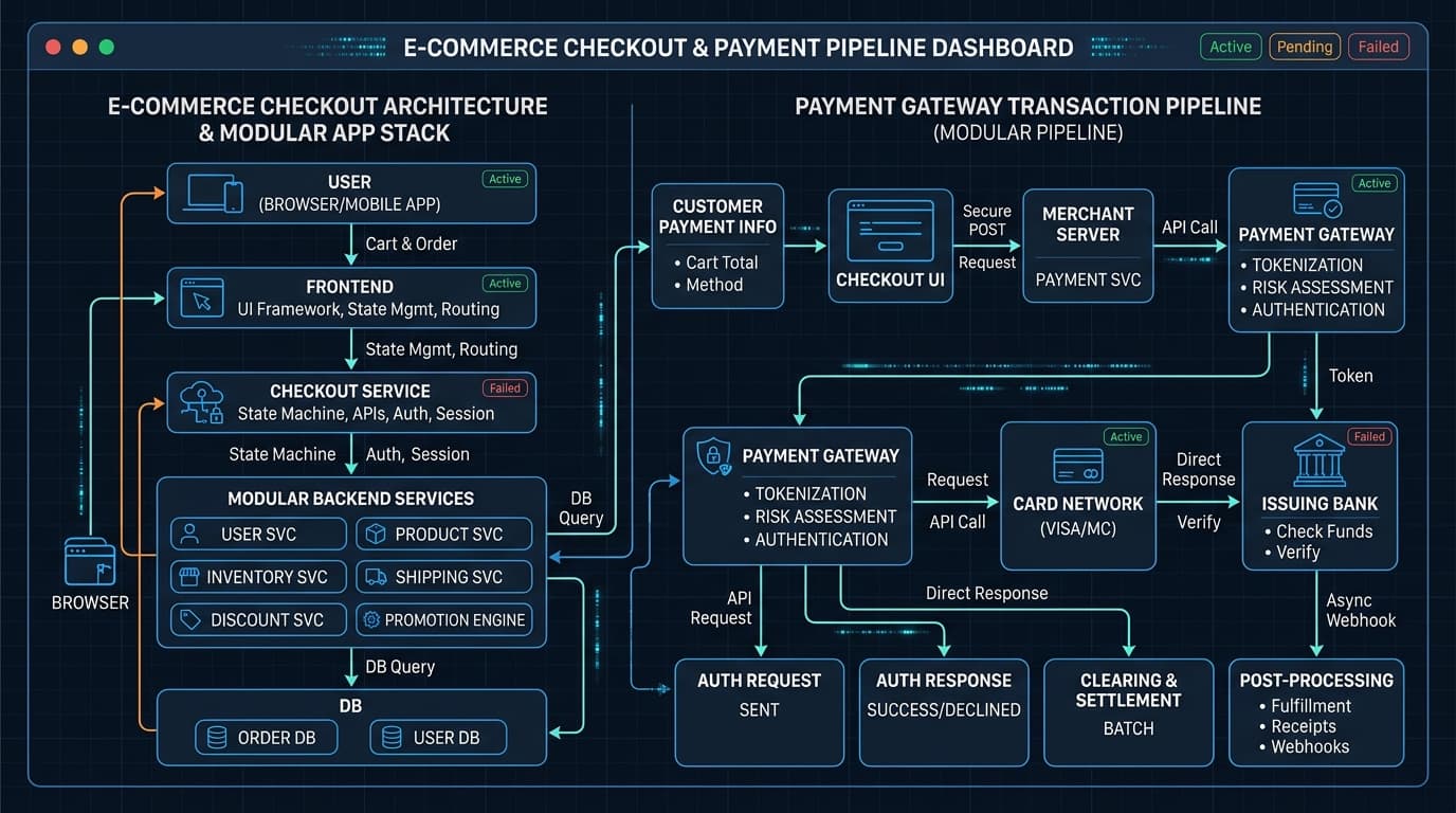 Shopify Checkout & Payment Pipeline Architecture